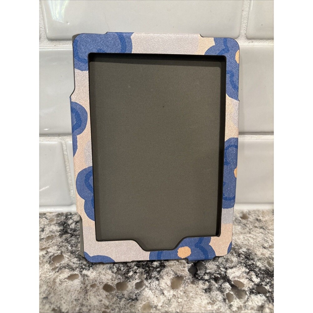 Kindle Case New‎ Blue Flowers with Hands Strap and Stand for Paperwhite